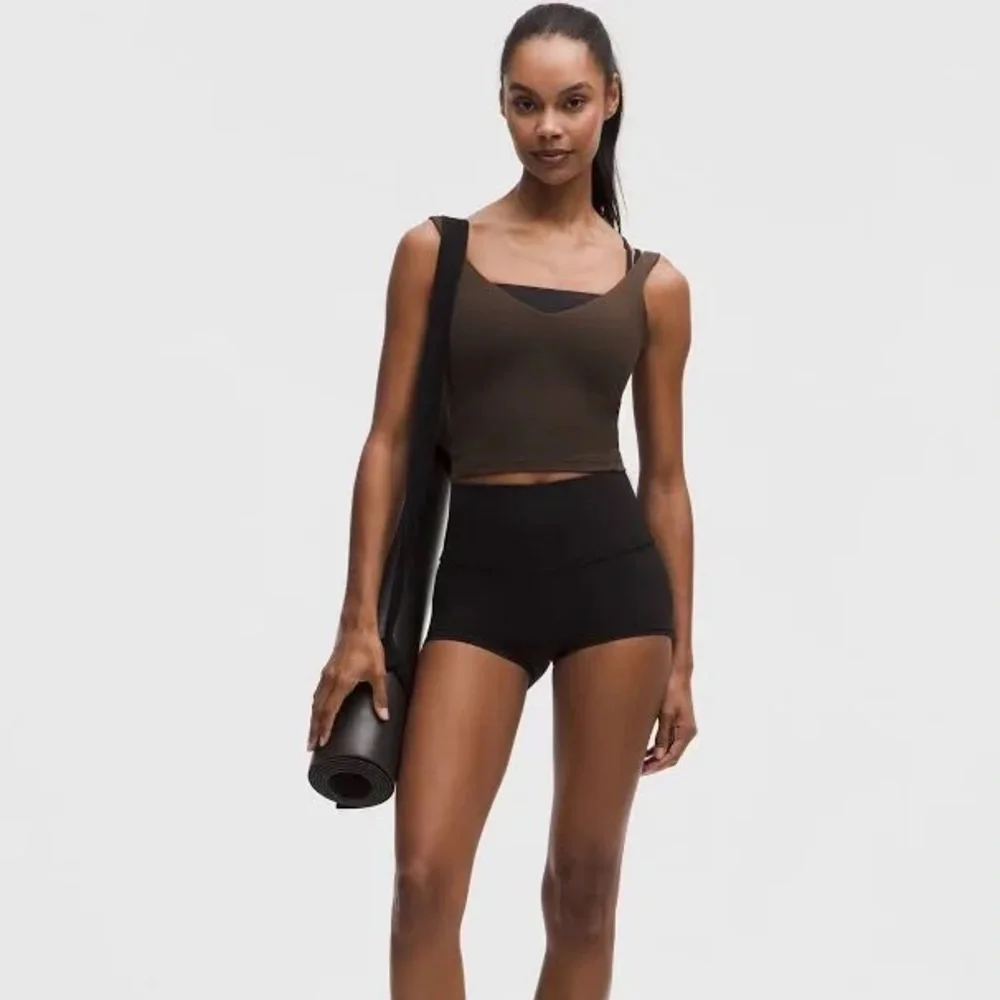 lululemon athletica Brown Cropped Tank Top